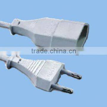 2 pin Copper Extension PVC POWER CORD Made in China