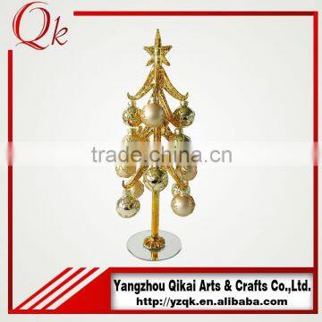 wholesale glass christmas tree with glass pendants