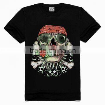 OEM 3d Printing Factory High quality old skull t-shirt, rose t shirts, t shirt wholesale