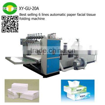 Best selling 6 lines automatic paper facial tissue folding machine