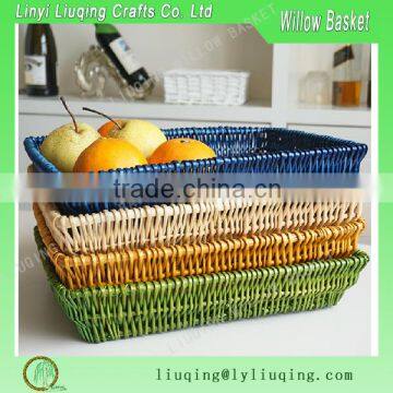 rectangular wicker storage basket new design hand basket wicker basket