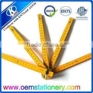 Wholesale Cheap Price Long 200cm Yellow Wooden Folding Ruler for Office photo-5