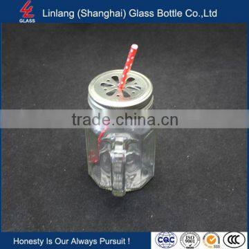 hot sale 8oz ball glass mason jar with metal lid
