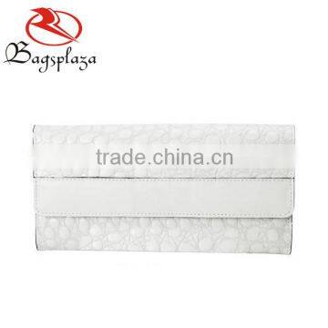 WA9010 China wholesale OEM white PU pebble fashion wallet