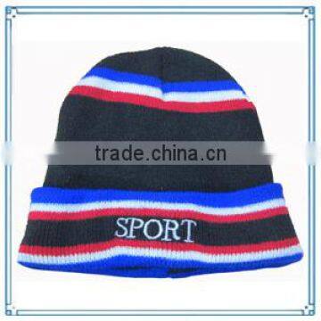 2014 Hot Sale Custom Design Hat Knitted Beanies Men Embroidery Cap(KXE-004) photo-2