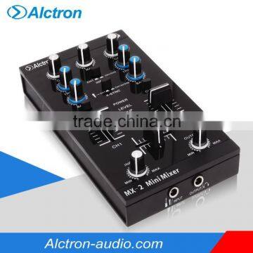 Alctron MX-2 Mini Portable DJ Mixer for Ios,Pro iOS Mini Mixer,Pro instrumental Mini Mixer