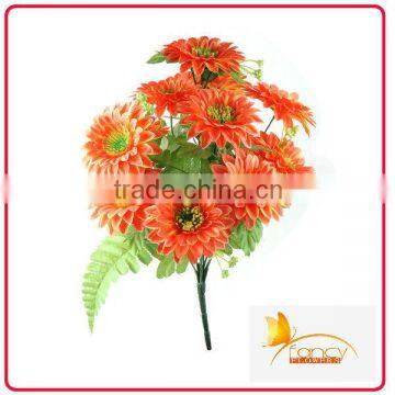 12 Heads artificial fabric flower making for home decoration