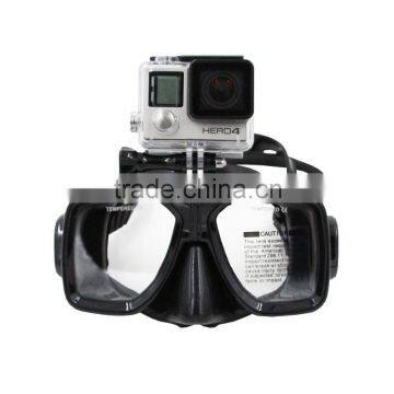 Telesin professional underwater tempered glass diving mask for Go Pro Hero3+ and Hero4