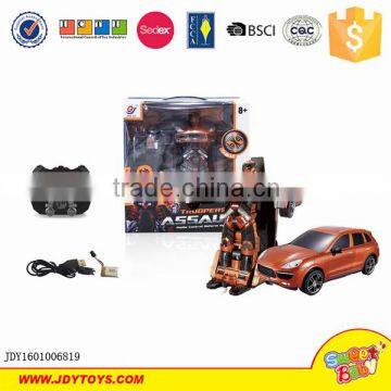 Radio control Car Robot Toys/super hot A key Shape-change deformation toy car big remote control robot