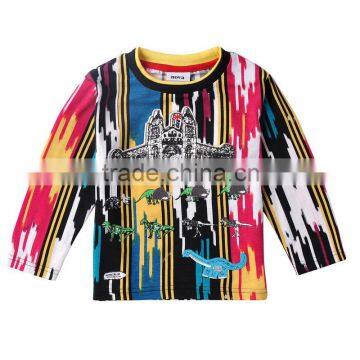 (A3071) nova tongxing kids wear wholesale stripe child t shirt fashion shirts for boys PROMOTION