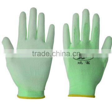 Nylon Carbon PU Coated Top Fit Antistatic Gloves