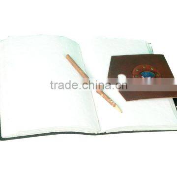 Pen Closure Leather Diary Leather Journal And Diary With Blue Stone photo-3