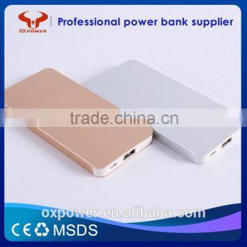 2016 Professional Factory Hot Sell High Capacity Fast Charging Portable Power Bank 8000mAh