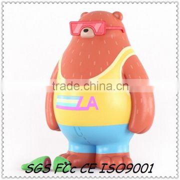 manufacturer direct custom your own design toys/plastic bear figure toys/custom bear figure factory