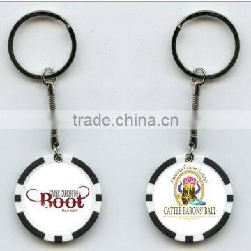 11.5g High Quality ABS Custom Lucky Poker Chip Keychain photo-4
