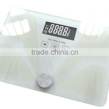 New design ITO coated bluetooth body fat weighing scale, hydratio monitor scale 180kg / 400lbs conacted to IOS & ANDROID