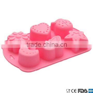 Chocolate Cake Candy Baking Silicone Bakeware Mould Insects Moon Pattern Random Color