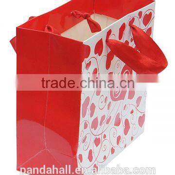 Printed Small Paper Gift Bags Wholesale with Handle(ABAG-140X75-1)