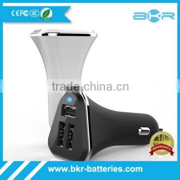 High Quality 3 ports USB Car Charger Adapter Mini 5V 5.2A 6.8A Voltage Monitor Inverter 12v 220v Car