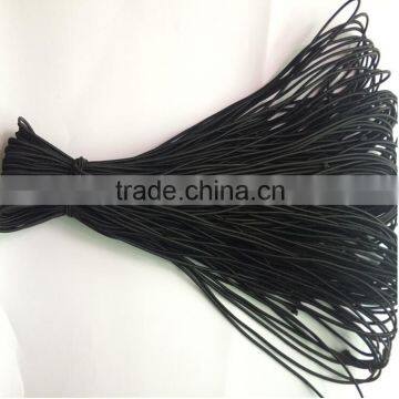 Custom Black Round Elastic Cord