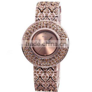 weiqin w4243 waterproof gold face bling crystal watches