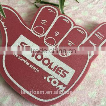 printed sponge hand foam finger sponge palm for game cheering LS-F-016-A