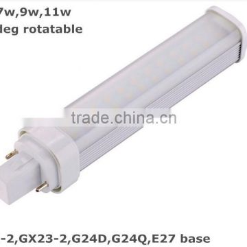 11W G24 LED PL lamp replace 26W CFL 2 U tube G24D g24Q E27 G23 B22 low price high quality 3 years warranty g24 led bulb