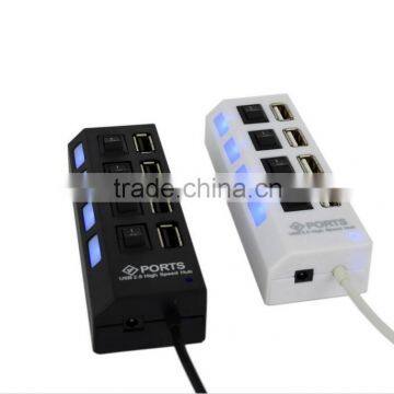 4 Port USB Hub Splliter USB 2.0 Hub USB Splitter With Separate ON/OFF Switch For Laptop Computer Notebook photo-3