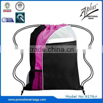 colorful drawstring backpack gift use for promotion