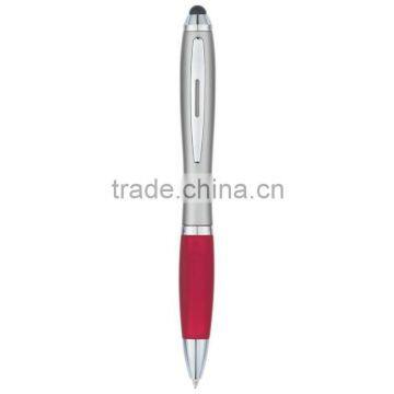 Satin Stylus Pen-silver_red_front