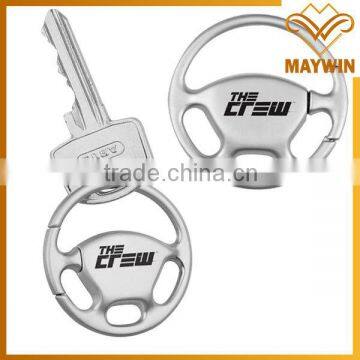 Custom fashion steering wheel metal keychain wholesale