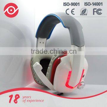 PC Video Game Earphone Stereo Headphones professional surround sound wired gaming headset with Microphone