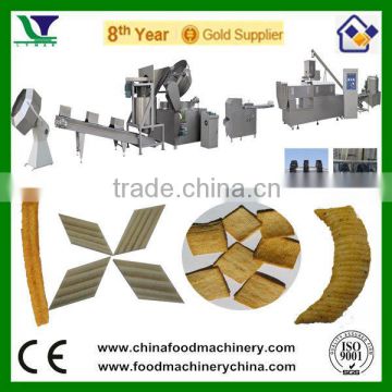 Extruded Fried Wheat Flour Crispy Bugles Chips Processing Line