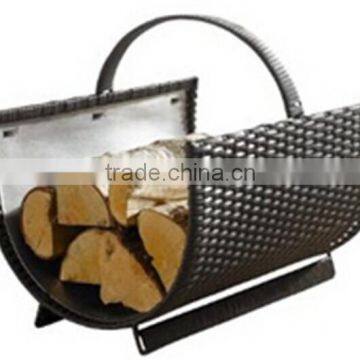 Wicker Firewood Basket Wood Storage box