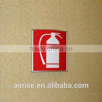 alumium wall stick message sign