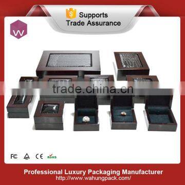 Dark Brown jewel set wooden box manufacturer with window