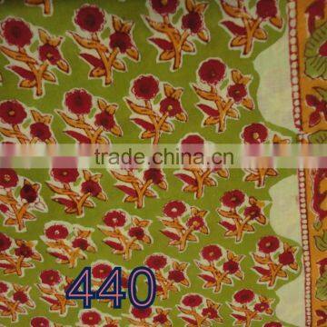 RTC-30D Designer Multi Flower Hand Block Printed Fabric 100% Cotton Natural Fabric Manufacturer Jaipur