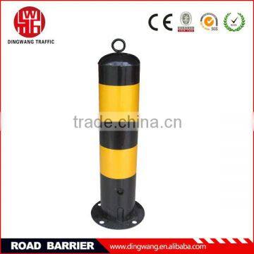 Black and Yellow Steel Moveable Road Barrier