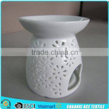 Best selling multi holes ceramic oil Burner/ spa oil burner in white color