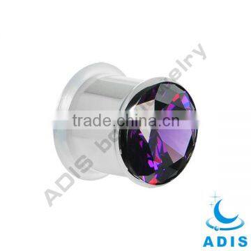 Amethyst Big Stone Single Flare Earring Expander