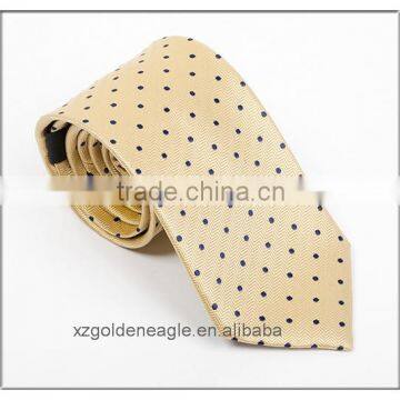 100% Fashion Silk Tie--Gold Color