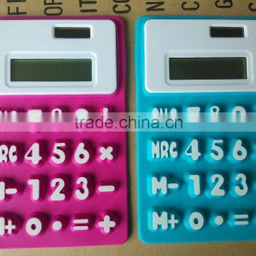 2016 hot sale mini silicone calculator