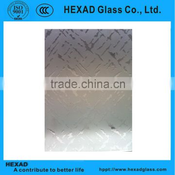 High Quality 4 mm CLEAR ACID ETCHED PATTERNED GLASS