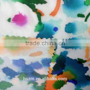 75D Polyester Plain Print Chiffon Soft Fabric Yard Wholesale For Cloth photo-3