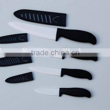 Colorful ABS Handle Ceramic Blade Kitchen Knives Set 3pcs in Acrylic Stand Holder Quality Choice photo-3