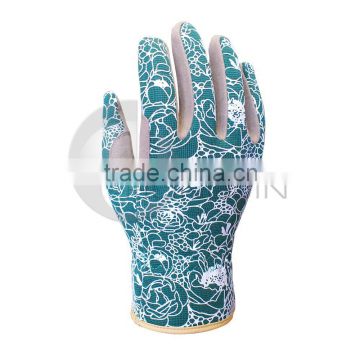 Hongjin Multifunction Leather Garden Printed Gloves