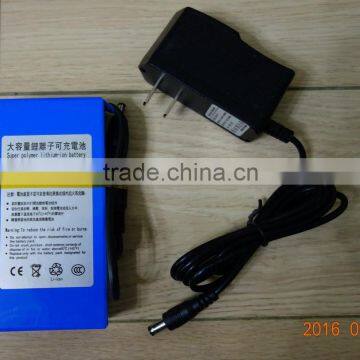 DC 12V 6800mAh Capacity Rechargeable Li-ion Battery