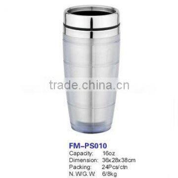 16oz stainless steel travel mug & tumbler