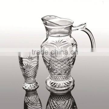 7PCS HOT SALE HALF HANDLE DRINKING GLASSWARE SET