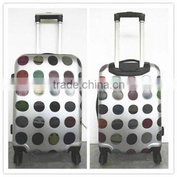 Printed Smile ABS+PC fashion trolley luggage